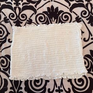 WHITE TUBE TOP